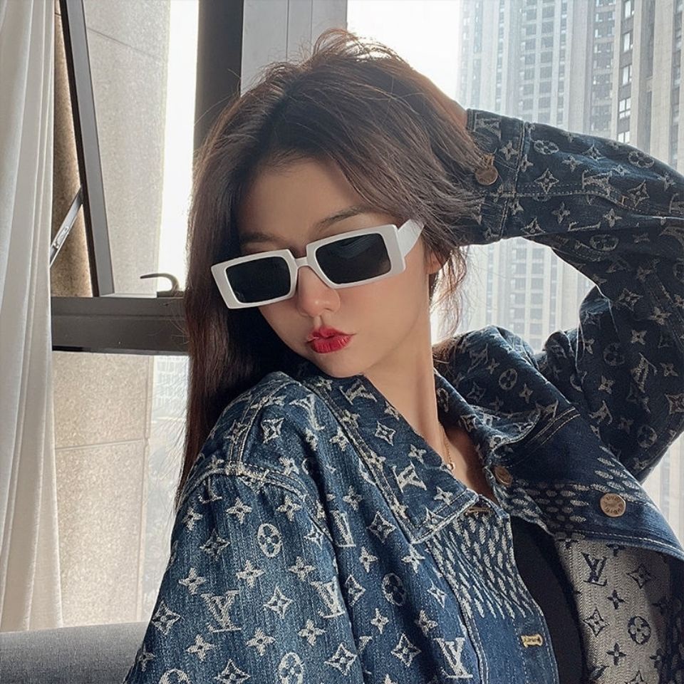 [Aishang Đẹp Mắt] Kính Râm Hình Chữ Nhật Phong Cách Retro Đường Phố Hàn Quốc Cho Nữ @