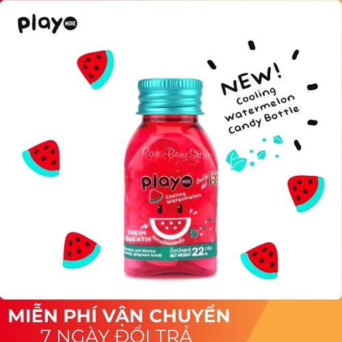 Kẹo Playmore Dưa Hấu Thái Lan Hủ 22g