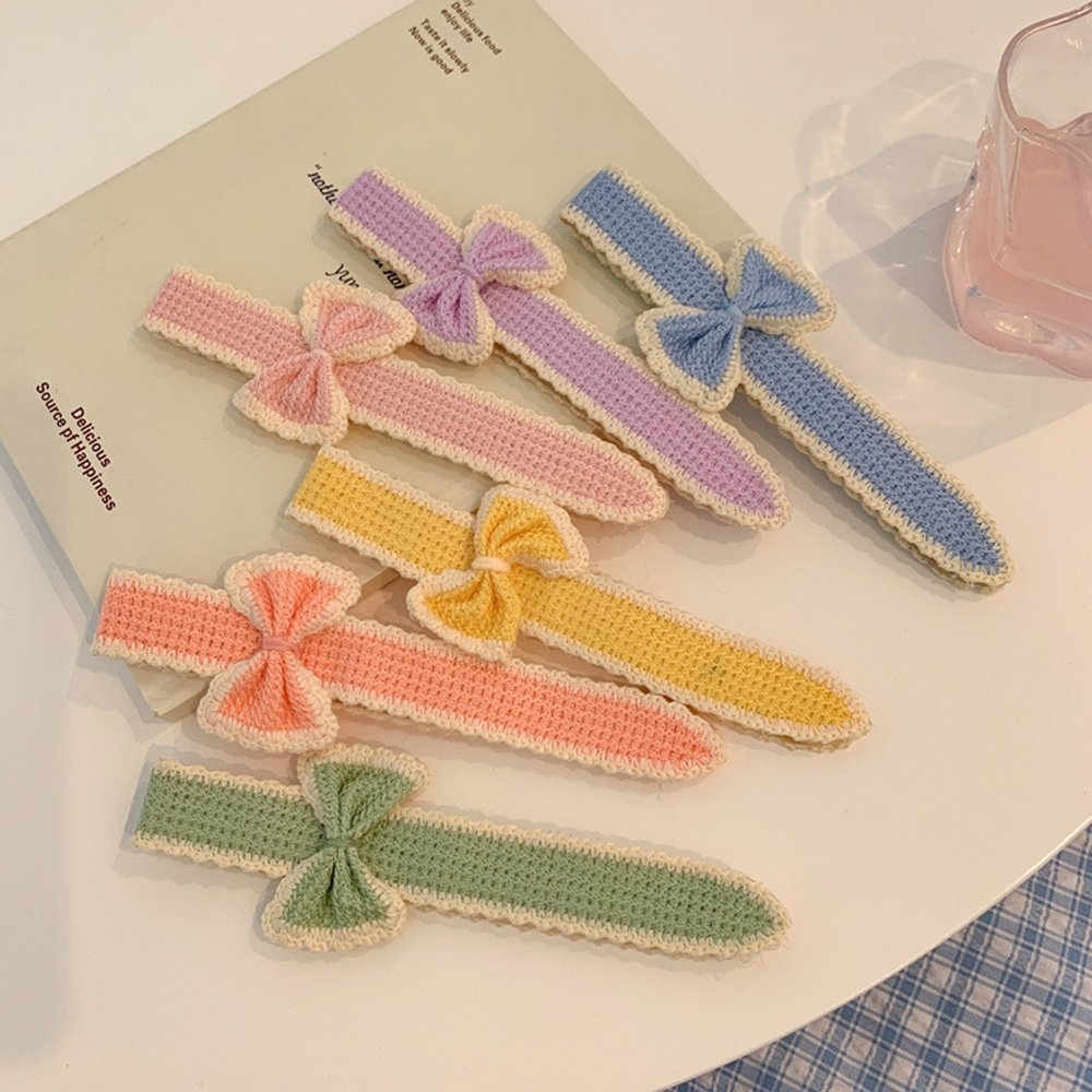 Băng đô nơ khóa dán 12 màu thời trang mùa hè cho bé