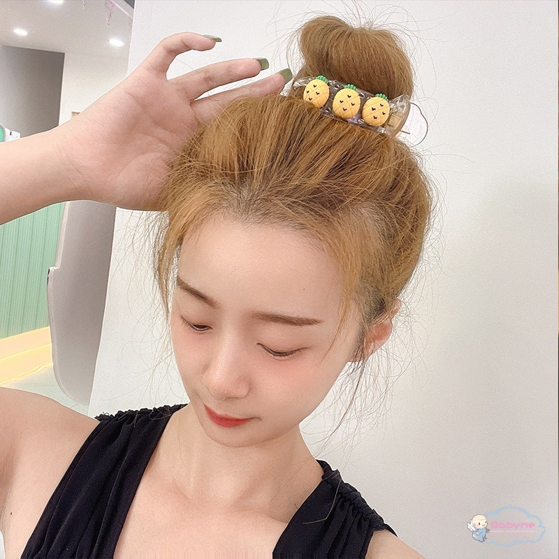 Kẹp Tóc Đính Bóng Lông Dễ Thương Cho Bé Gái