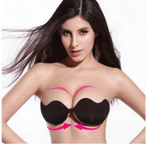 Miếng Dán Ngực Silicone Cài Trước Hình Quả Xoài Siêu BÁM- TẠO KHE- ĐẨY NGỰC nhẹ