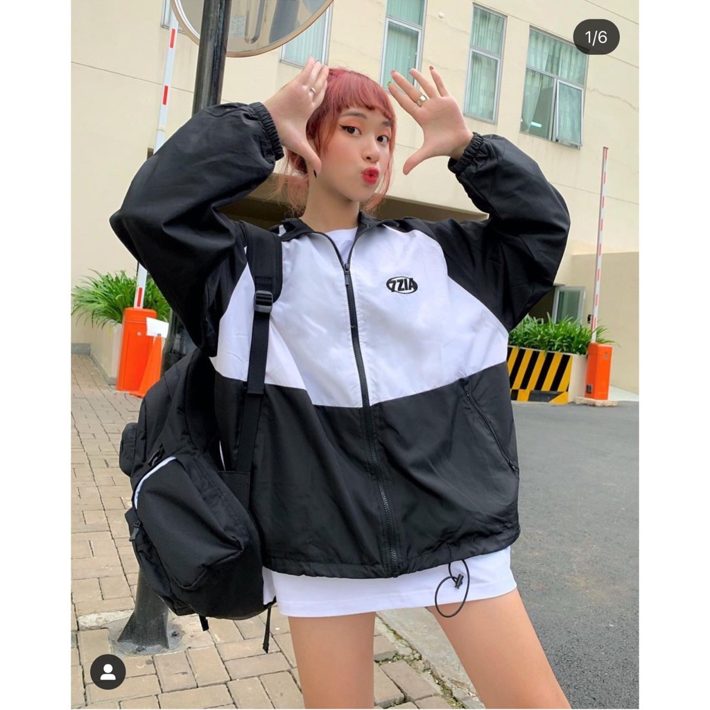 Áo Khoác Dù 7ZIA Ulzzang Nam Nữ Unisex Form Rộng Bomber Jacket Life Unisex