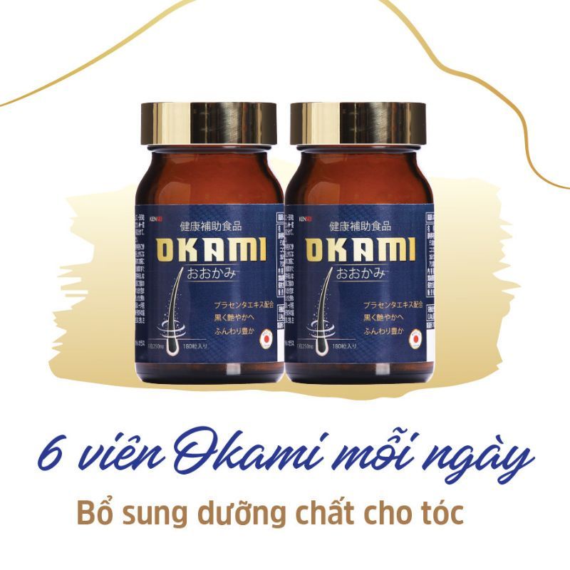 Viên Dưỡng Tóc Okami Nhật Bản - 6 viên mỗi ngày