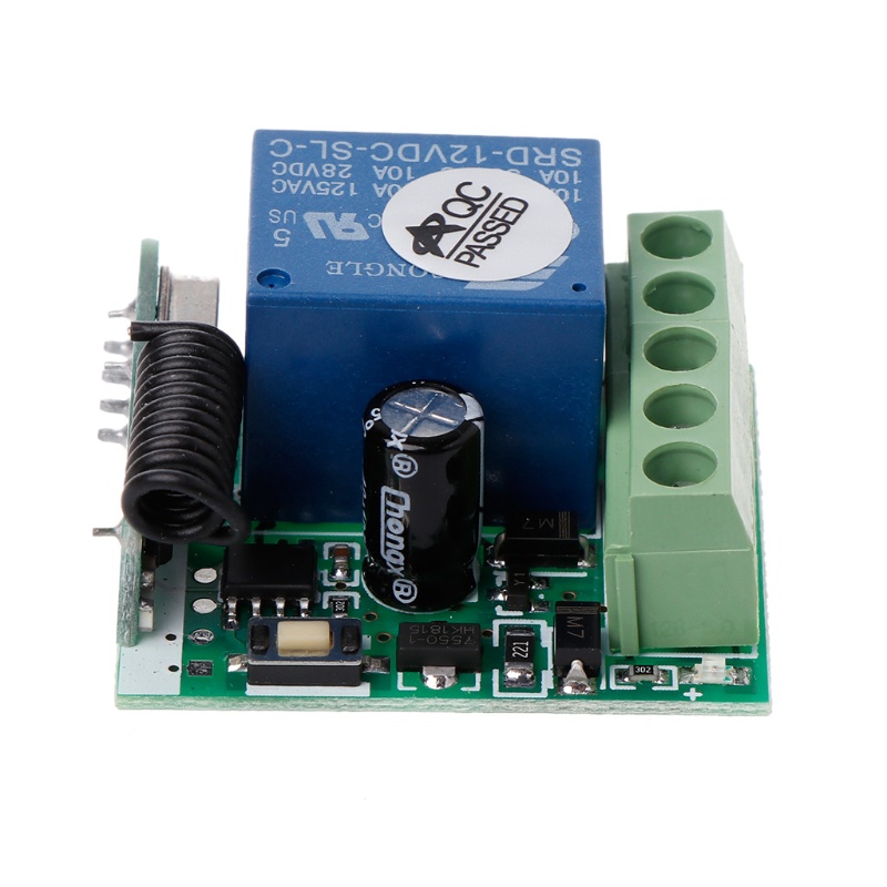Bộ Điều Khiển Từ Xa Không Dây DC 12V 1 Kênh 1CH Rơ Le 433 MHz
