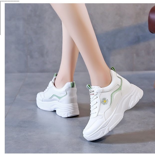 GIÀY ĐỘN ĐẾ NỮ 7 CM TĂNG CHIỀU CAO HỌA TIẾT HOA CÚC HOT TREND G 62 | BigBuy360 - bigbuy360.vn