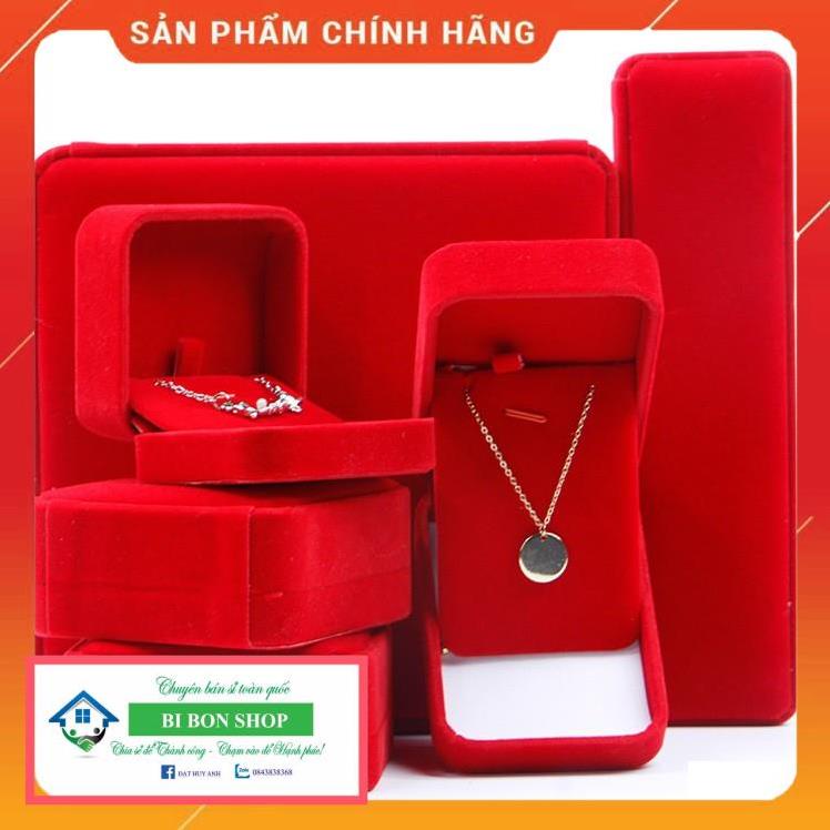 *HOT* [H4N4-Giá xưởng] COMBO 20 Hộp dây chuyền - Hộp đựng trang sức bọc nhung cao cấp kiểu nắp gập