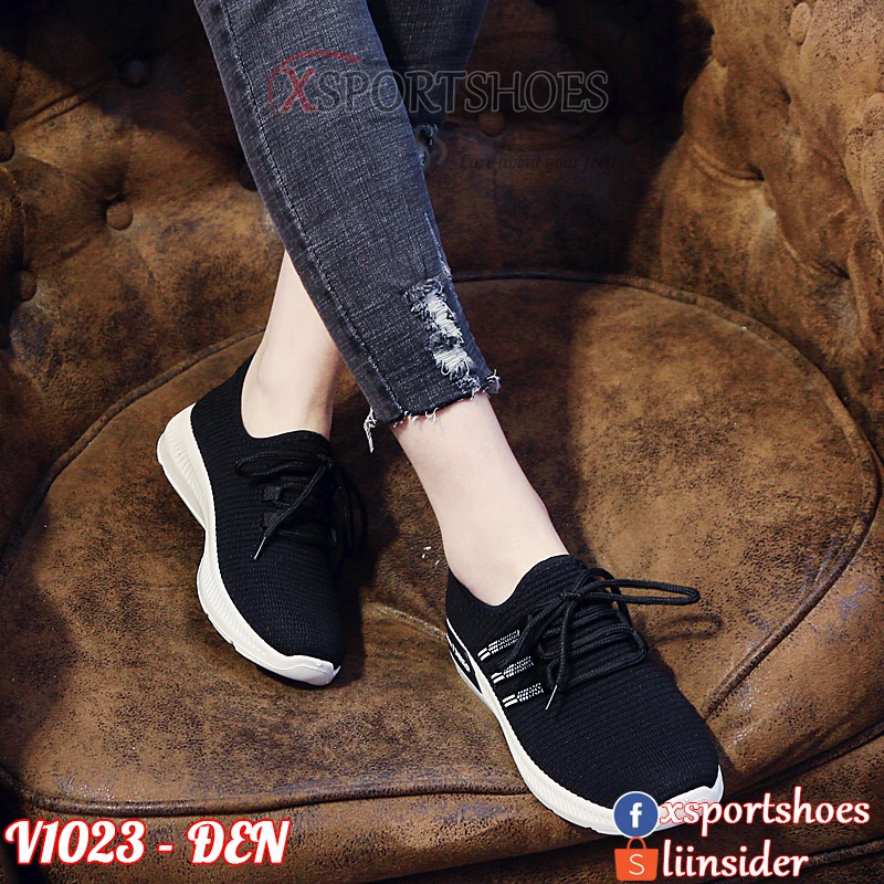 [THANH LÝ] Giày thể thao nữ 3 vạch seo TSEXO - Giày sneaker thời trang vải thoáng khí giá rẻ V1023 | BigBuy360 - bigbuy360.vn