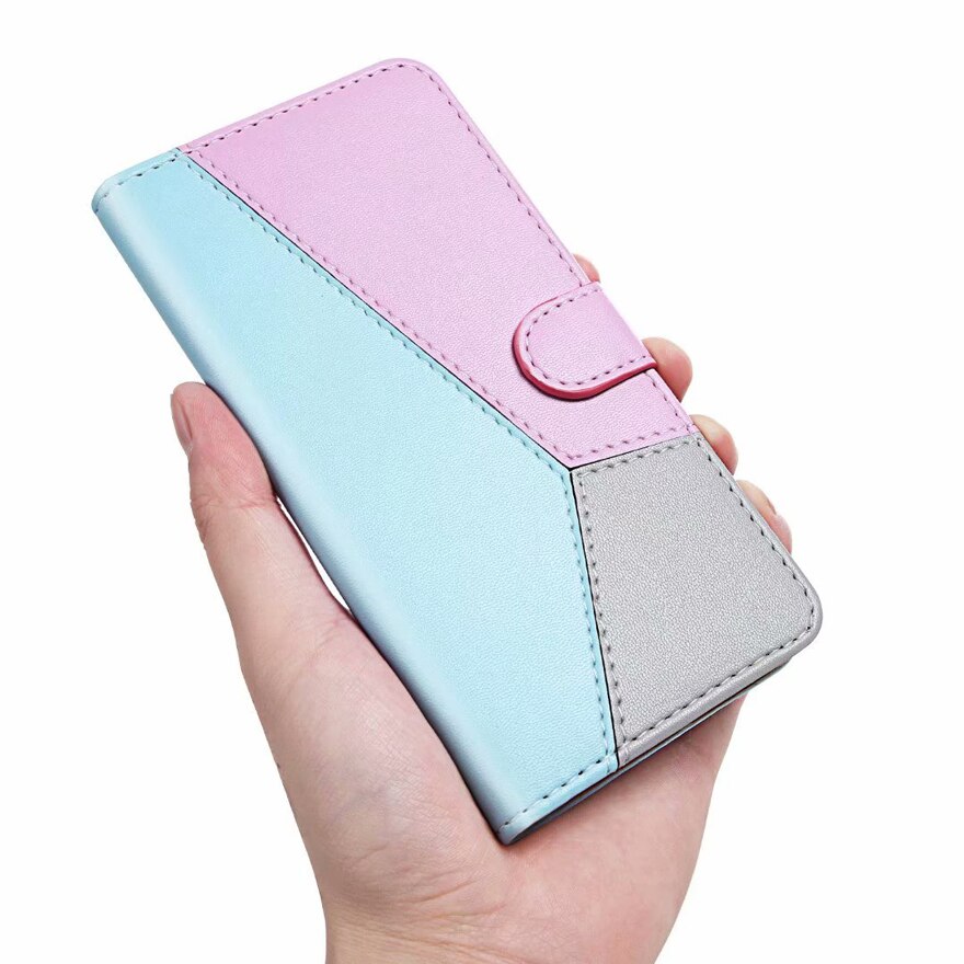 Fashion Stitching Leather Solid color Flip Case For Samsung Galaxy Note20 Note 20 Ultra N985F 6.9" inch luxury Wallet Cover