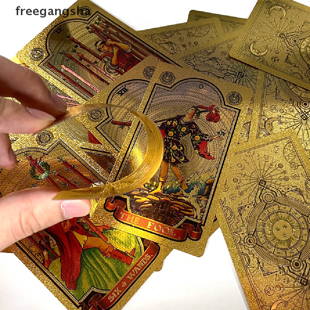 Bài tarot mạ đồng PVC chống thấm nước chống mài mòn chất lượng cao