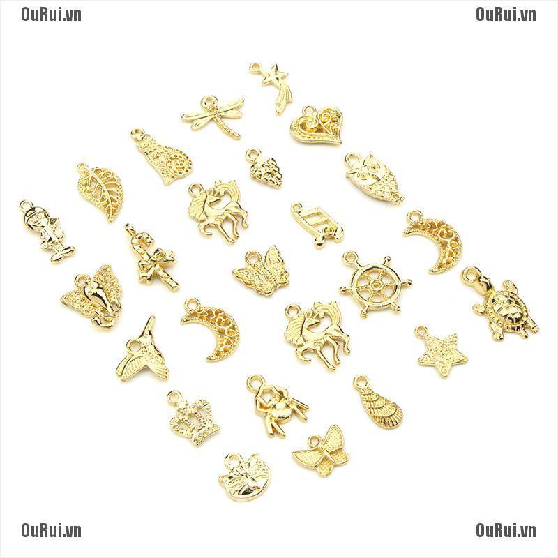 Bộ 50 Mặt Dây Chuyền Tráng Men Thủ Công Xinh Xắn