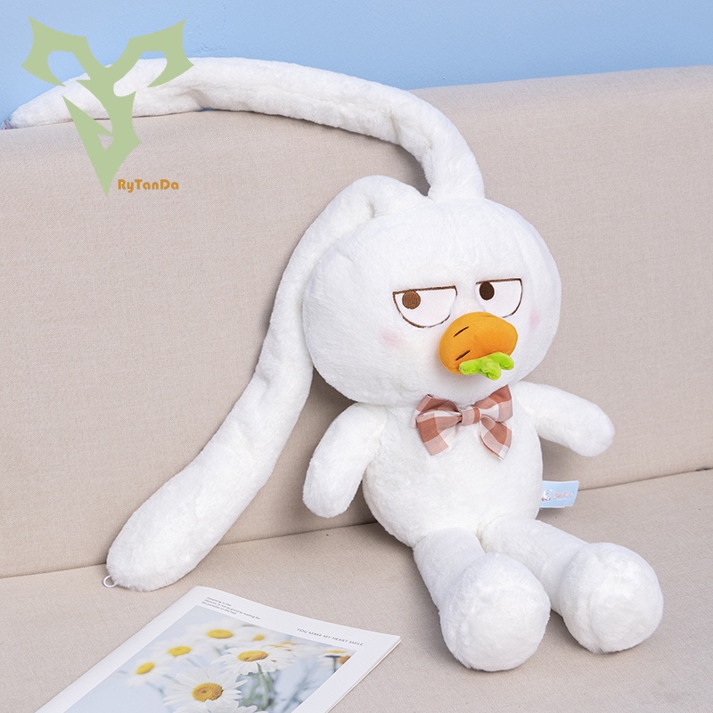 Mới Tai dài Thỏ Búp bê Sang trọng Cà rốt Mũi kéo dài Đồ chơi Thỏ Biểu cảm Hài hước Búp bê Thỏ Đồ chơi trẻ em Quà tặng sinh nhật 95cm / 110cm