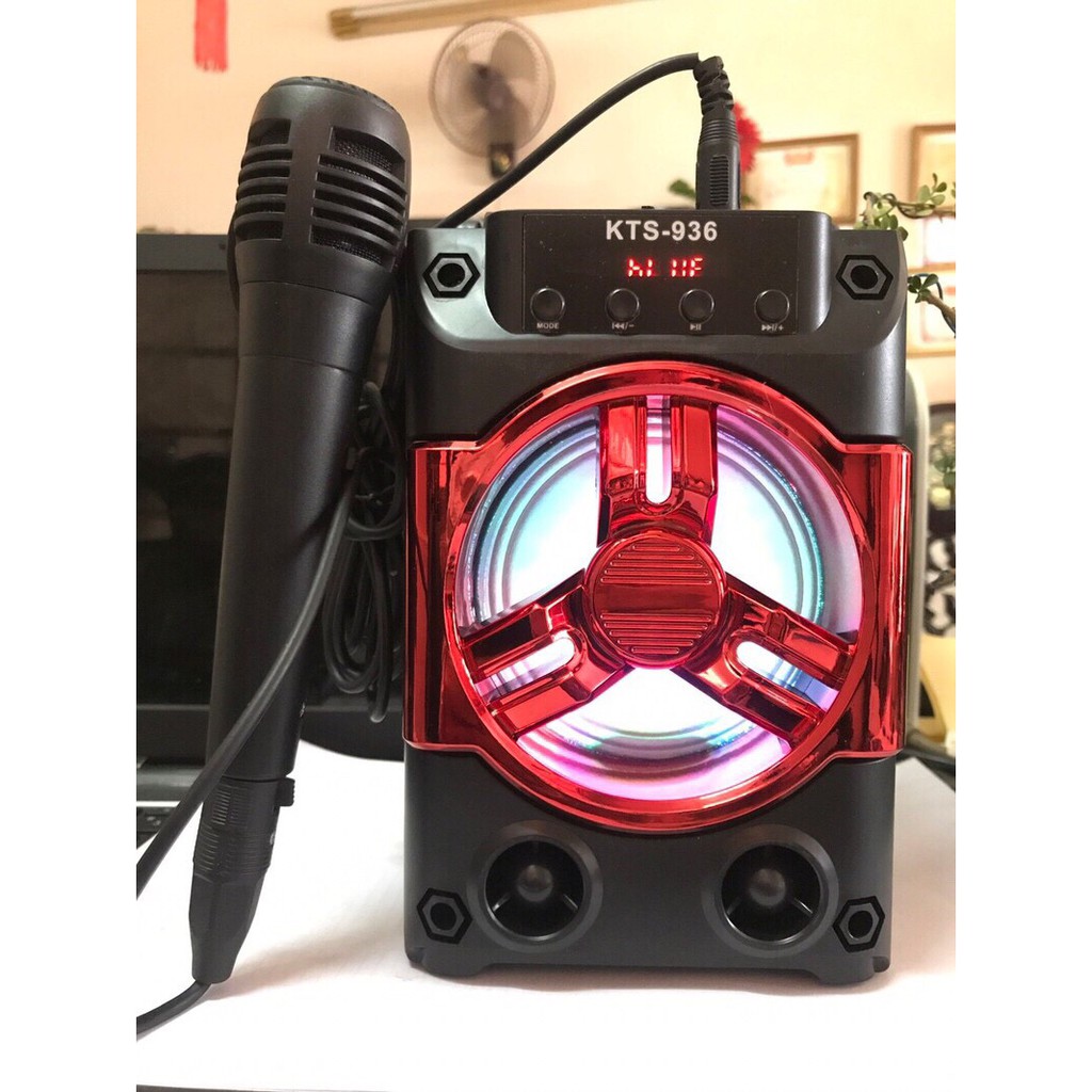 LOA BLUETOOTH KARAOKE KTS-936 + TẶNG KÈM 1 MICRO