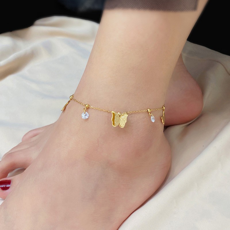 Lắc Chân Tòn Ten Titan Ko Đen TT 3743