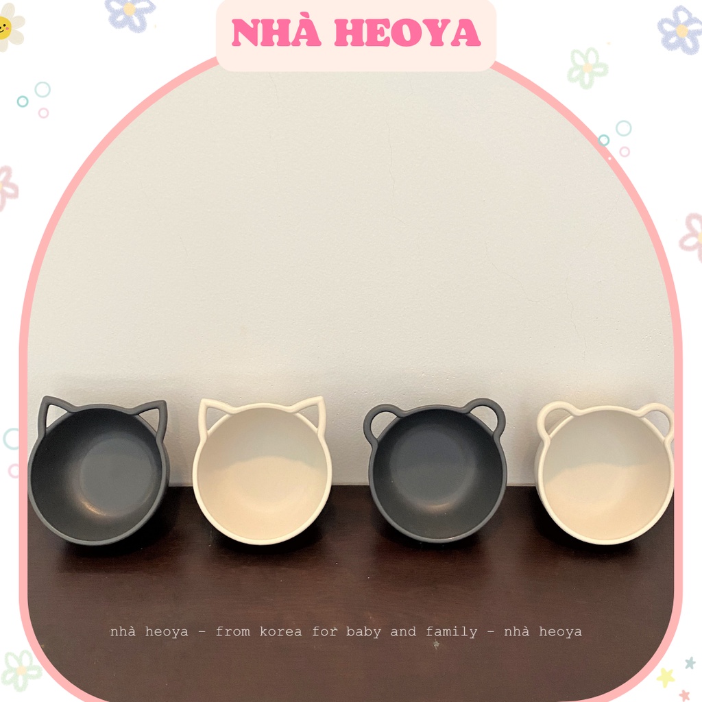 BÁT HÌNH GẤU MÈO NINEWARE Animal Bowl MADE IN KOREA