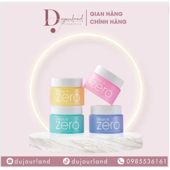 [Mẫu Mới] Sáp Tẩy Trang Làm Trắng Da Banila Clean It Zero 7G , 50G, 100G