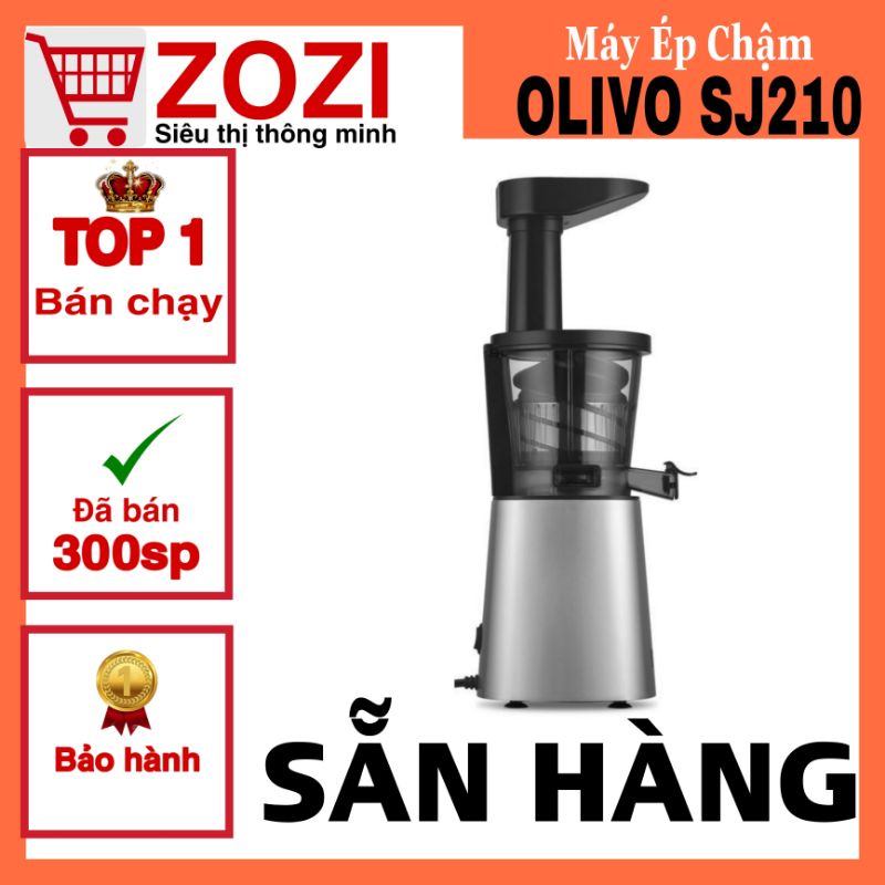 Máy Ép Chậm Olivo SJ210 - Thương hiệu Mỹ - Ép Trái Cây, Rau Cải không lo kẹt Bã, Dễ Vệ Sinh