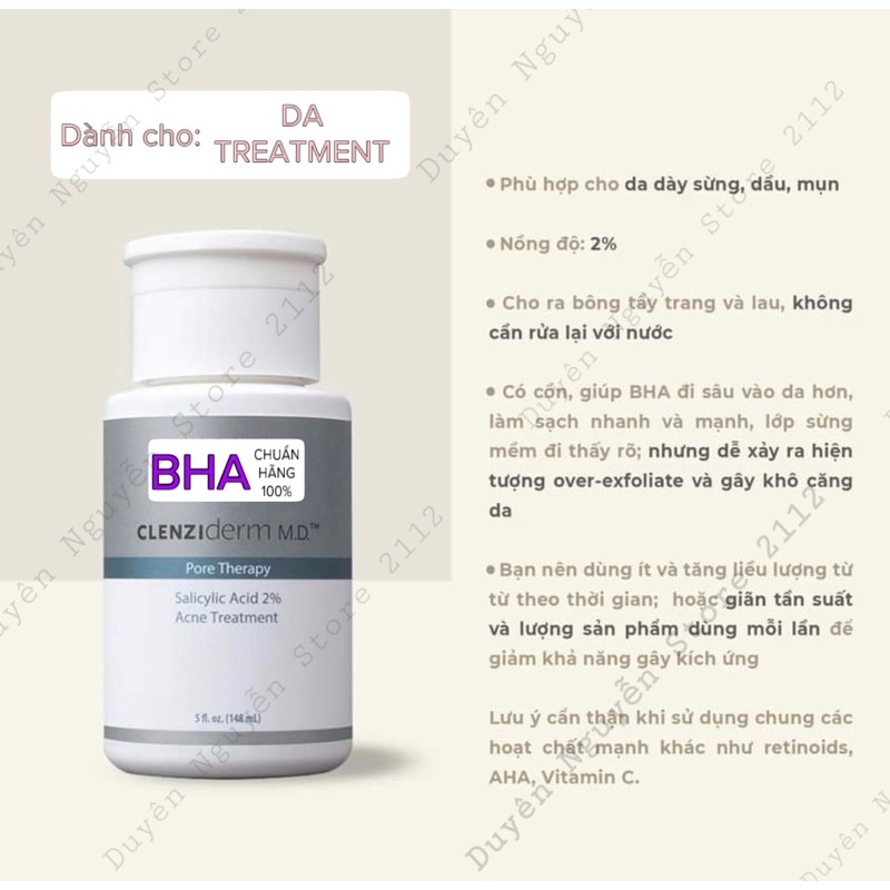 Dung dịch BHA 2% giúp giảm mụn,dầu nhờn Obagi Clenziderm MD Pore Therapy 148ml [Chuẩn Hãng] | BigBuy360 - bigbuy360.vn