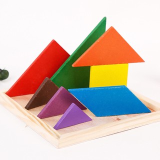 Bộ Xếp Hình Tangram Đơn Cho Bé