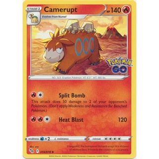 Thẻ bài pokemon camerupt - 014/078 - uncommon