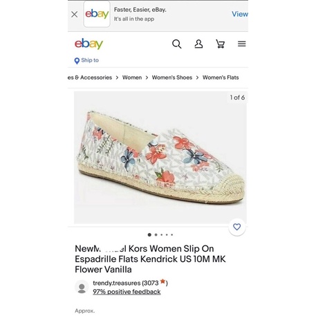 Giày lười Michael Kors xuất dư