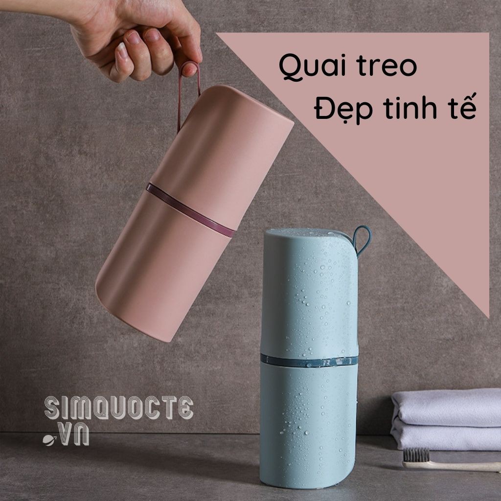 Hộp đựng bàn chải có thể làm cốc tiện dụng