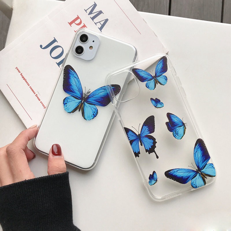 Ốp Điện Thoại Tpu Dẻo Trong Suốt Họa Tiết Hoạt Hình Gấu / Bướm Dễ Thương Cho Iphone 11 Pro X Xs Max Xr 6s 6 7 8 Plus Se 2020 | BigBuy360 - bigbuy360.vn