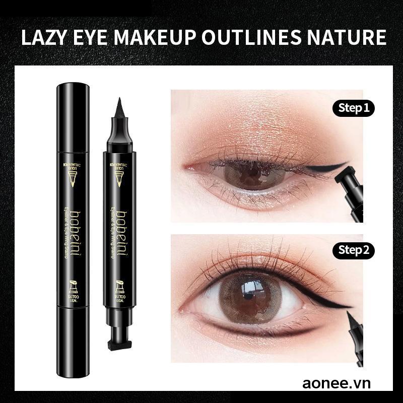 Bút Kẻ Mắt Hai Đầu Tam Giác 2 Trong 1 Kháng Nước