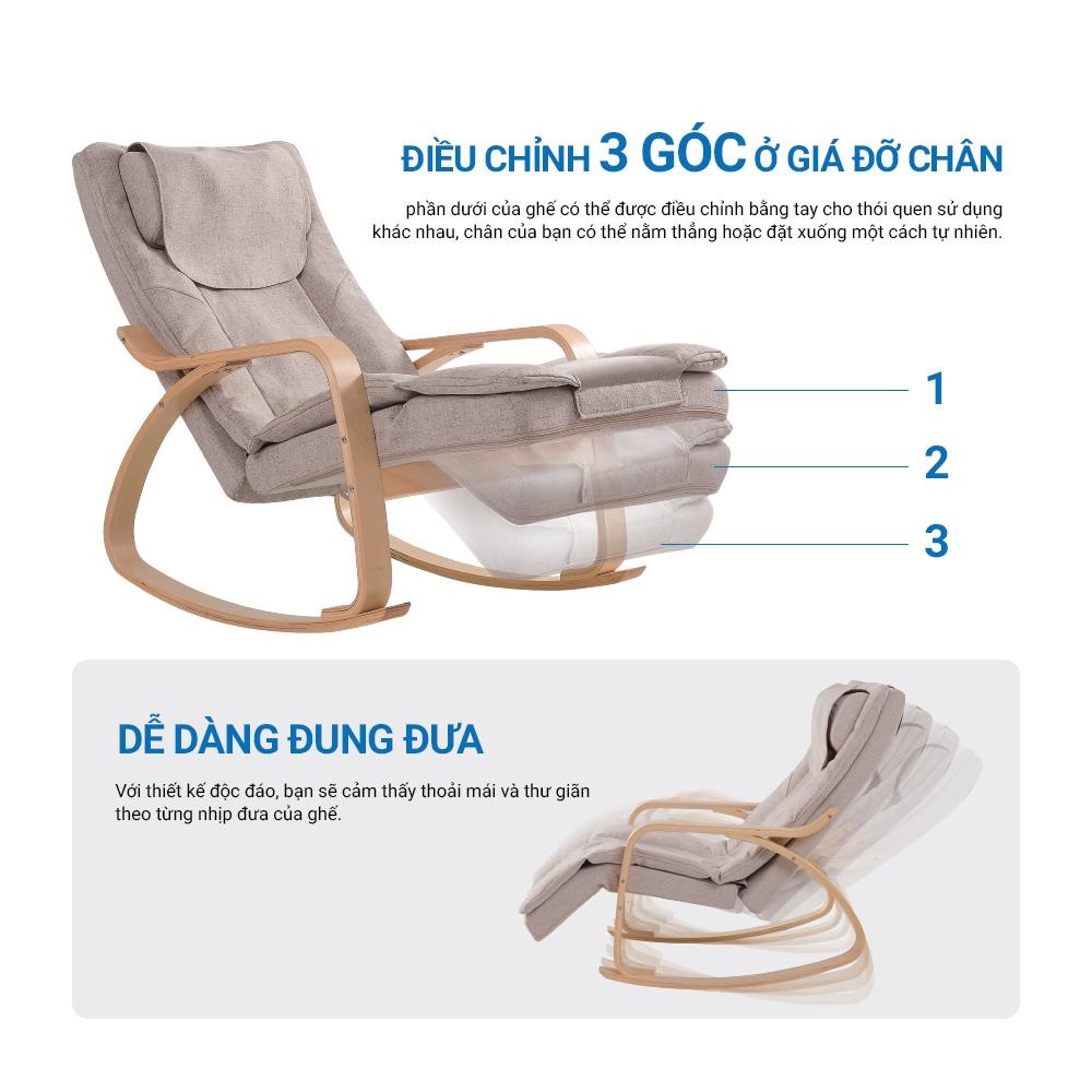 Ghế Poang massage rocking chair