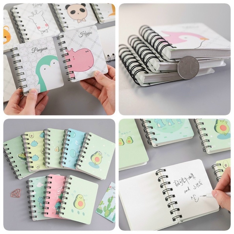 loài bìa cứng nhiều trang, hoạ tiết hoạt hình siêu cute siêu dễ thương