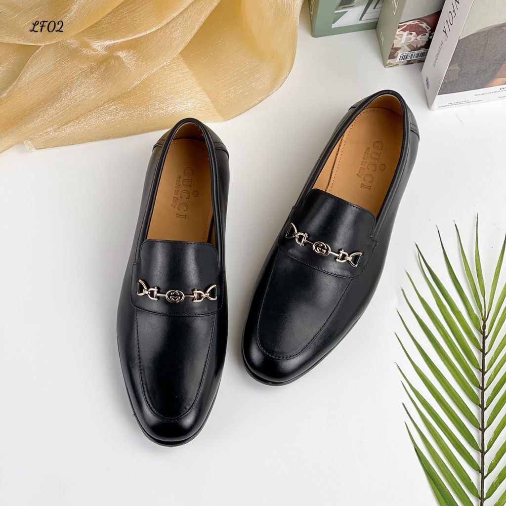 Giày da Loafer nam Gucci LF02 Da bò cao cấp