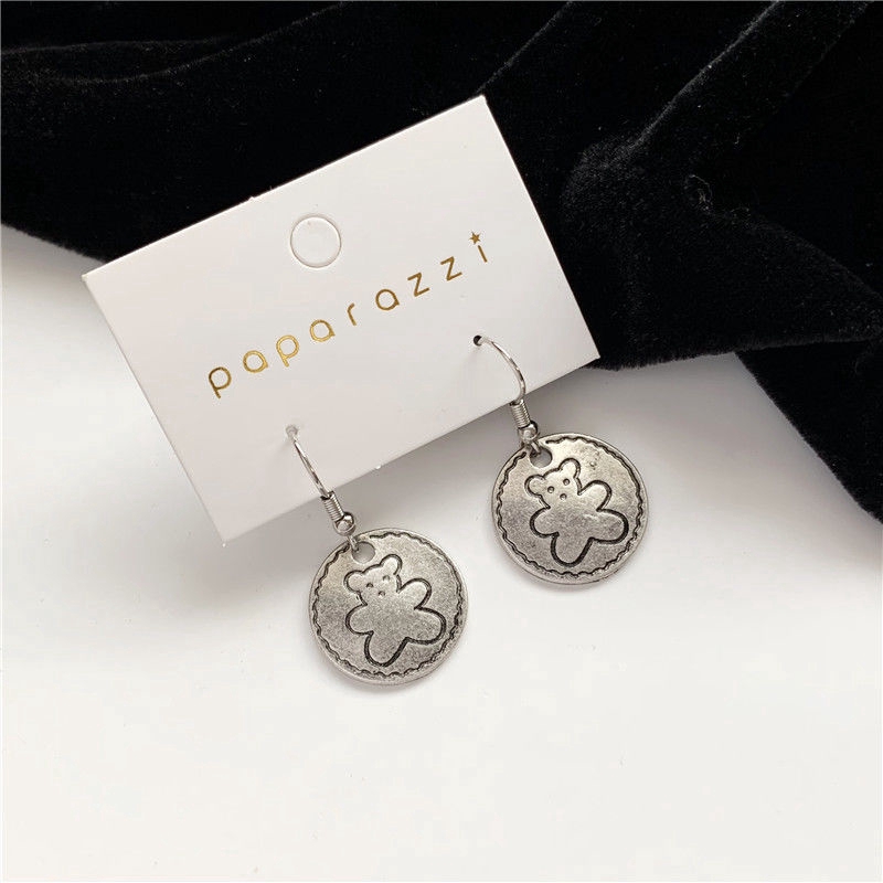 Khuyên Tai Hình Gấu Xinh Xắn Theo Phong Cách Hàn Quốc