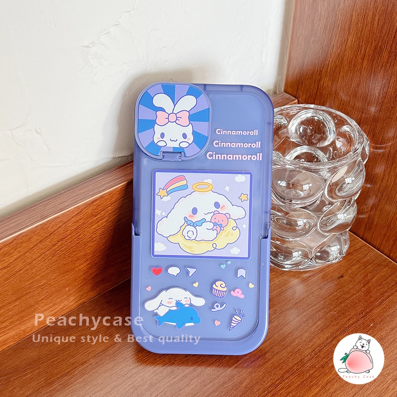 Ốp Điện Thoại TPU Mềm Có Giá Đỡ Ẩn In Hình Cinnamoroll Hoạt Hình Cho iPhone 14 13 12 Pro Max 11 Xr Xs Max X