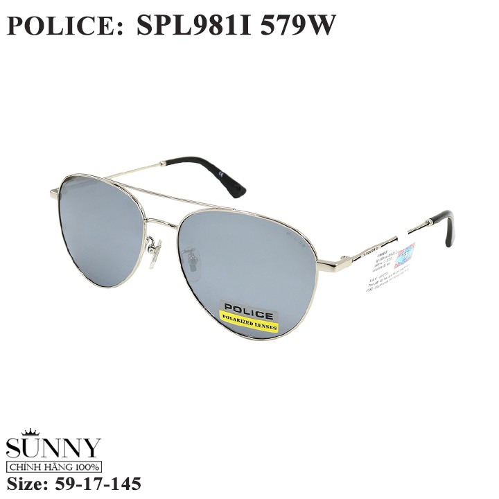 Kính mát chính hãng Police SPL981I màu sắc thời trang, thiết kế dễ đeo bảo vệ mắt