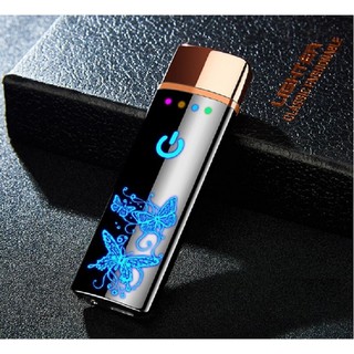 ( Giảm Giá Lớn ) Bật Lửa Lighter Cảm Ứng Vân Tay In Họa Tiết Cực Đẹp, Bật Lửa  3D Cực Độc Đáo, Bật Lửa Hình, Bật Lửa