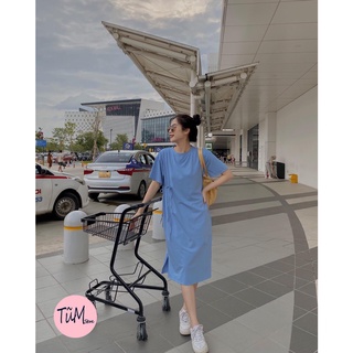 Váy xuông form rộng basic trơn 2 màu