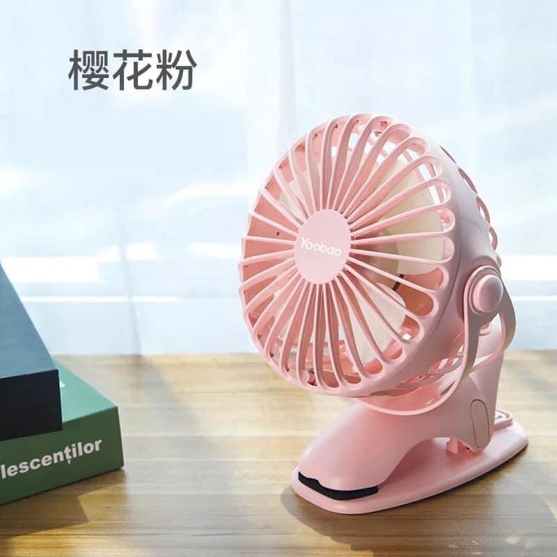 Quạt kẹp tích điện mini yoobao dung lượng 6400 mAh, thời gian chạy liên tục 32 giờ ( bảo hành 6 tháng) | BigBuy360 - bigbuy360.vn