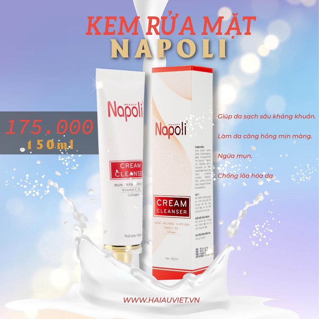 [Sale sốc] Sửa rửa mặt Napoli chính hãng