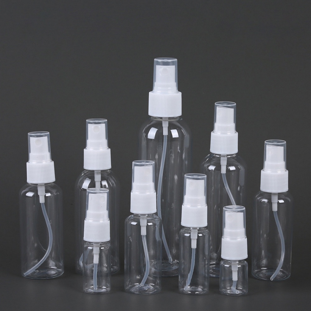 Bình Xịt Nước Hoa Mini Bằng Nhựa Trong Suốt 20/30/50/60/80/100ml/200ML