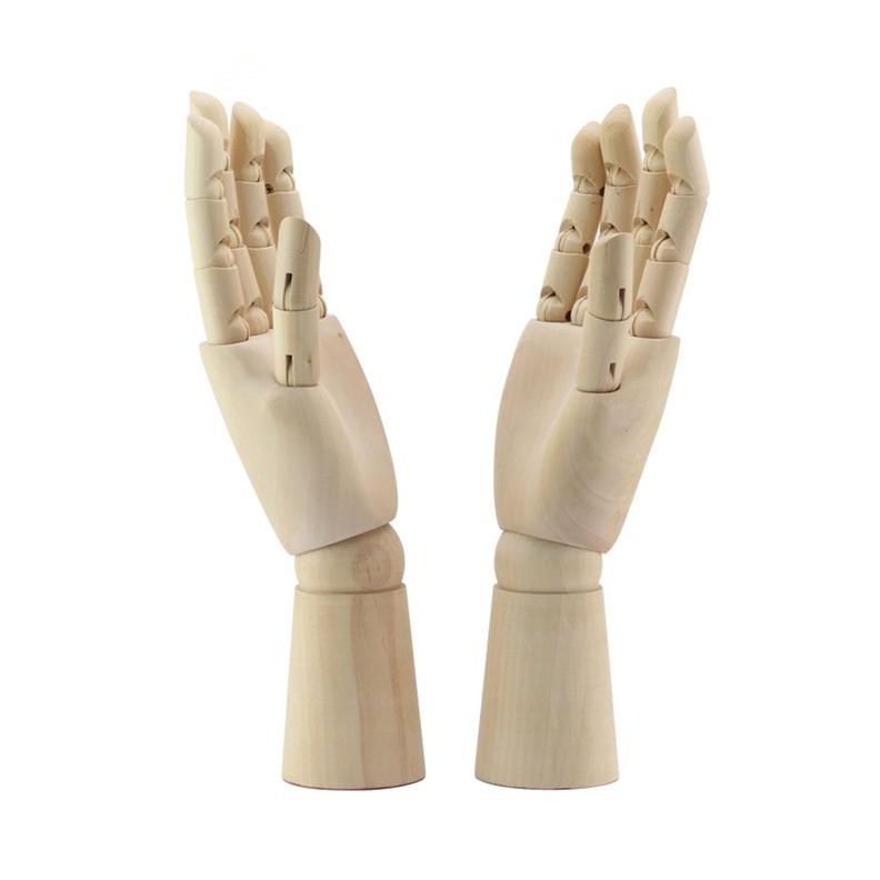 Lalunavn Bàn tay gỗ mô hình mỹ thuật, thiết kế, hội họa - Artists Wooden Hand - B1