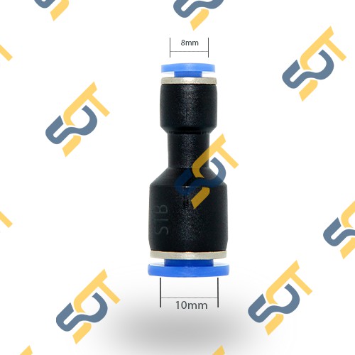 Hai Đầu Nối Nhanh Cắm Ống Thu Đầu To Đầu Bé Nối Ống Nhựa Pu Khí Nén Chất Lỏng Phun Sương Hơi Nước - PG 1 Chạm
