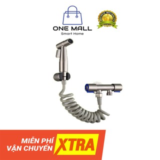 Bộ vòi xịt rửa, vệ sinh bồn cầu đa năng. Chất liệu Inox 304. Aone mall