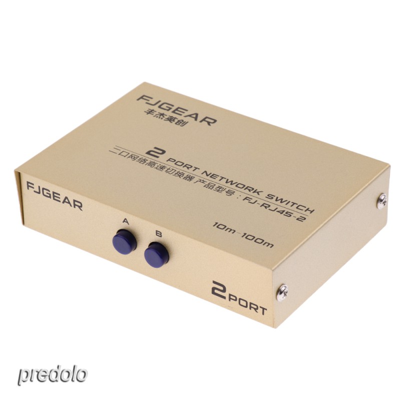 Hộp chuyển mạch chia sẻ mạng ethernet 2 cổng AB 2 trong 1 RJ45 | BigBuy360 - bigbuy360.vn