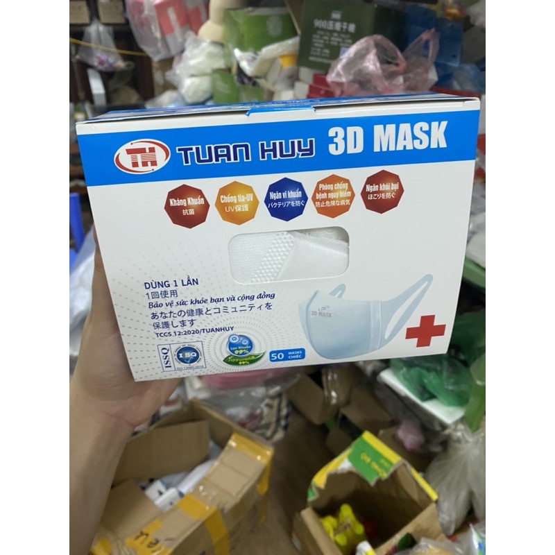 HỘP 50c KHẨU TRANG 3D MASK - ĐEO LÀ AUTO ĐẸP TRAI XINH GÁI LUÔN NHA CHỊ E | BigBuy360 - bigbuy360.vn