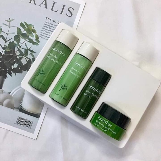 Set dưỡng innisfree trà xanh mini 4 món