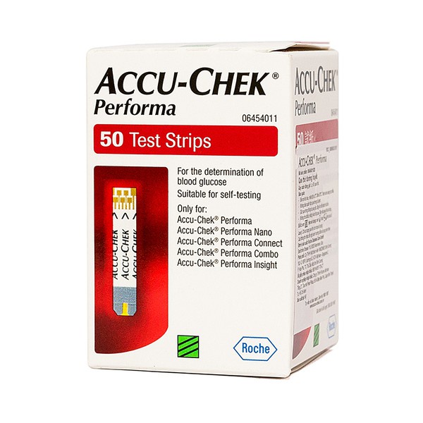 Que thử đường huyết Accu-Chek Performa hộp 50 que