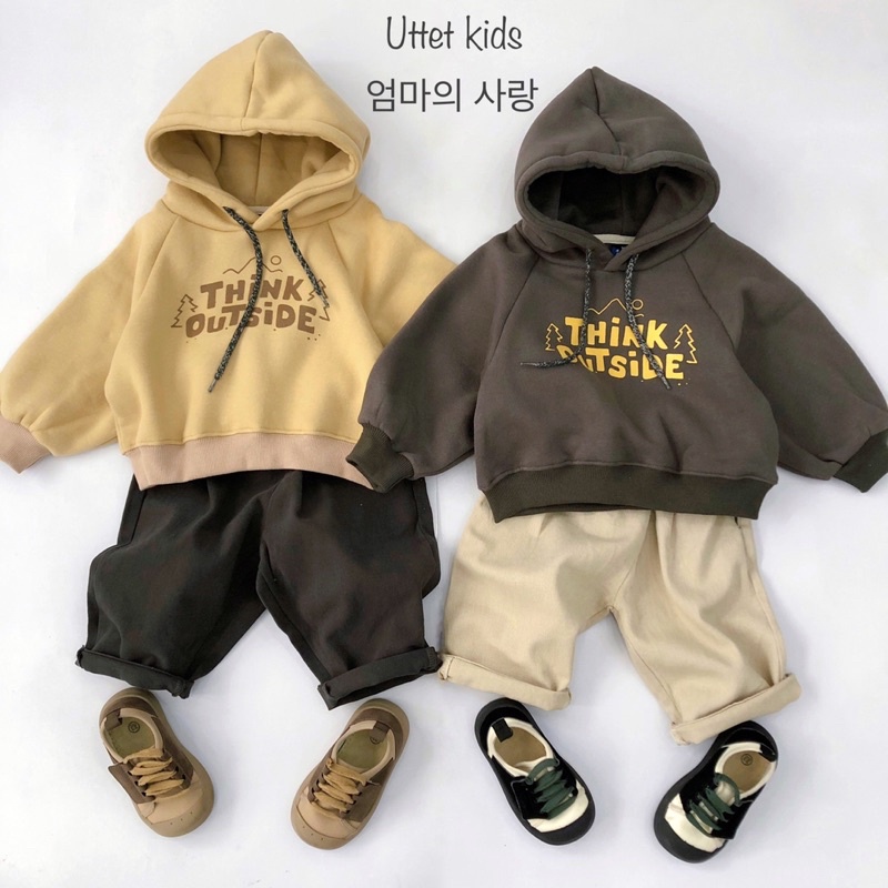 [Ảnh thật] ÁO HOODIE CHO BÉ TRAI VÀ BÉ GÁI CÓ LÓT LÔNG TÔNG MÀU HÀN QUỐC  1191 SIZE 80 ĐẾN 120