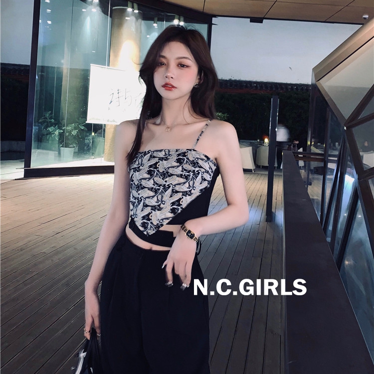 Xiaozhainv Áo 2 dây phong cách Retro Hàn Quốc sành điệu cho nữ | BigBuy360 - bigbuy360.vn