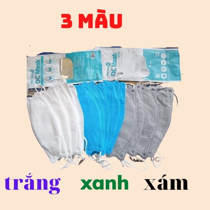 [5 cái] Khẩu trang 4D DC Mask KF94 (giao túi 5 hoặc 10) | BigBuy360 - bigbuy360.vn