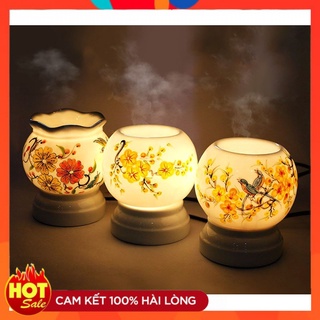 [GIÁ TỐT] Đèn Xông Tinh Dầu Sứ Thấu Quang Tích Hơp Đèn Ngủ Làm Nóng Bằng Điện Có Nút Điều Chỉnh[ LỰA CHỌN TỐI ƯU]