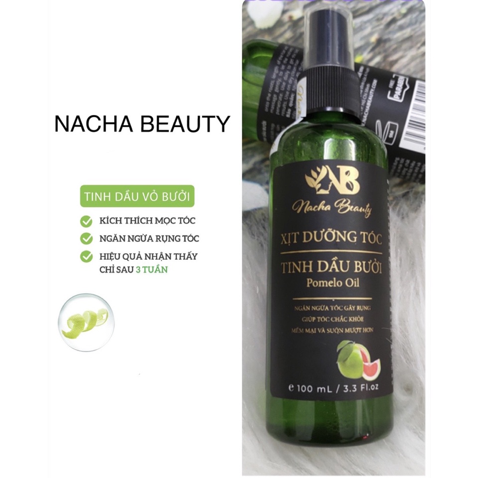 MUA 3 TẶNG 1 Dưỡng tóc tinh dầu vỏ bưởi Pomelo Nacha Beauty 100ml